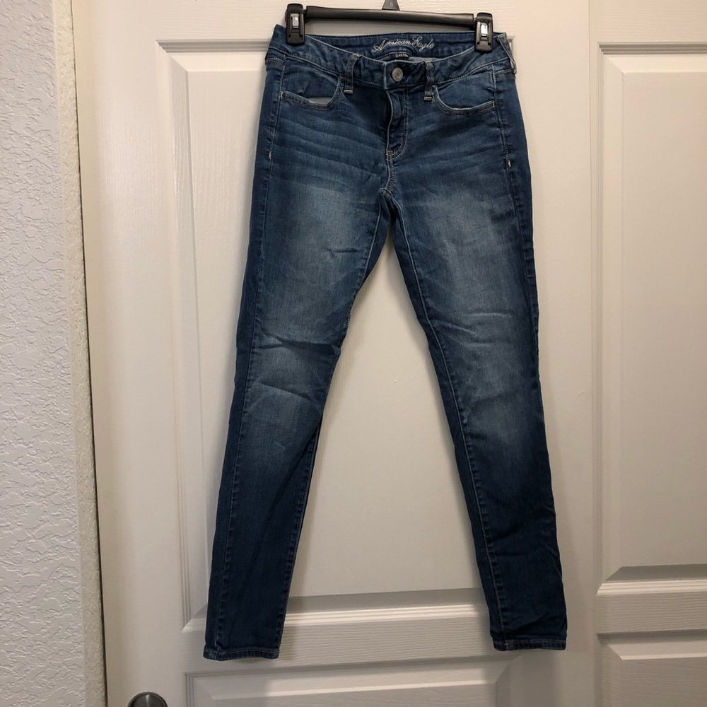 Dark Blue American Eagle Jeggings